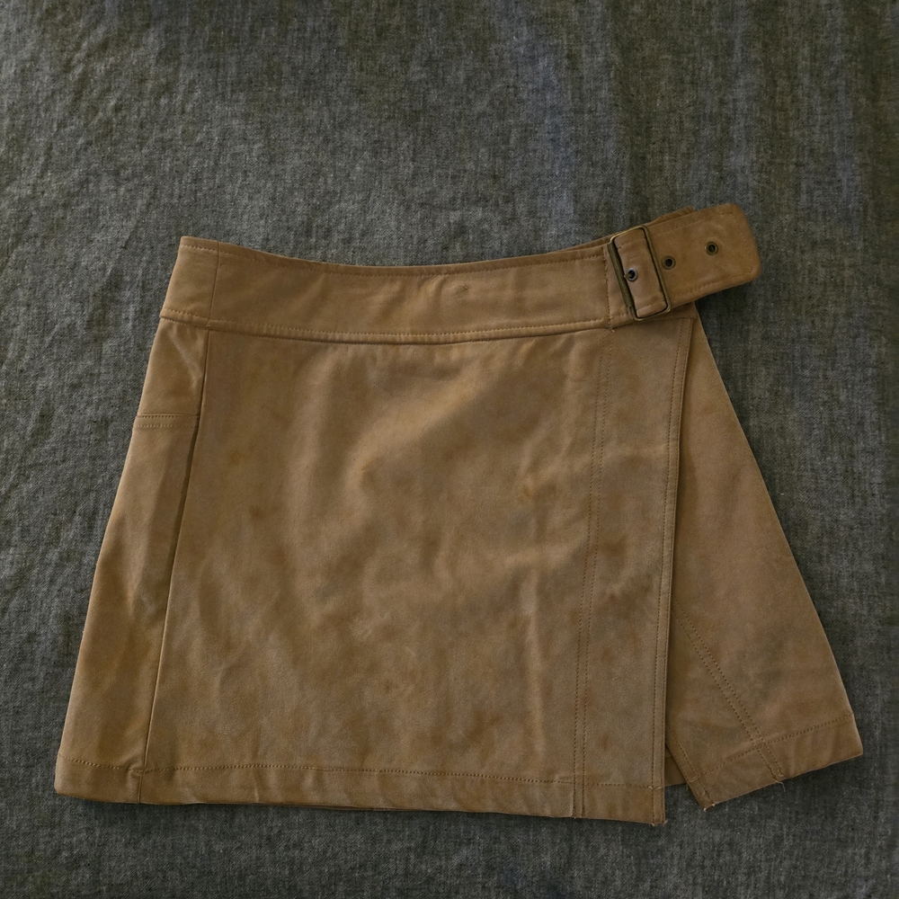 Free People Mini Skirt with Buckle Detail